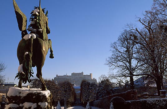 Pegasusbrunnen im Mirabellgarten, Salzburg