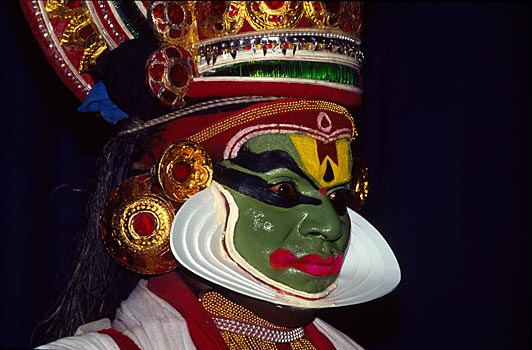 Kathakali-Tanz: Jayanthan (König des Himmels), Cochin, Indien